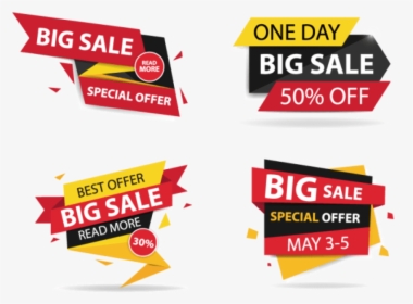 Free Png Download Banner Template Offers Png Images - Big Sale Banner Vector Png, Transparent Png, Free Download