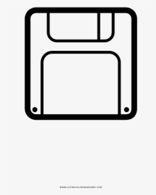 Floppy Disk Coloring Page, HD Png Download, Free Download