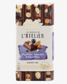 Les Recettes De L"atelier Dark Chocolate, Blueberries, - Nestle L Atelier Chocolate, HD Png Download, Free Download