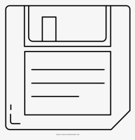 Transparent Floppy Disk Png - Line Art, Png Download, Free Download