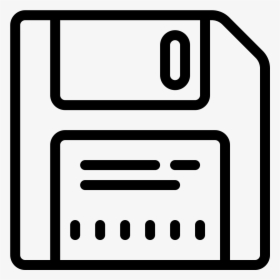 This Icon Is A Stylized Version Of A Floppy Disk, Just - White Floppy Disk Icon No Background, HD Png Download, Free Download