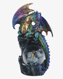 Multi-colored Dragon Snow Globe - Dragon, HD Png Download, Free Download