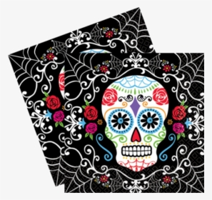 Day Of The Dead Party Napkins - Day Of The Dead Mask Ideas, HD Png Download, Free Download