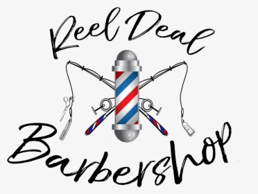 Final Reel Deal Barber Shop Logo-1 - Illustration, HD Png Download, Free Download