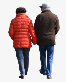 Oldcouplewalking - Couple Walking Png, Transparent Png, Free Download