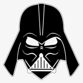 Darth Vader Mask Png Image Background - Darth Vader Face Draw, Transparent Png, Free Download