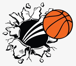 Basketball Clipart Vector Example Image Transparent - Bear Busting Through Wall, HD Png Download, Free Download