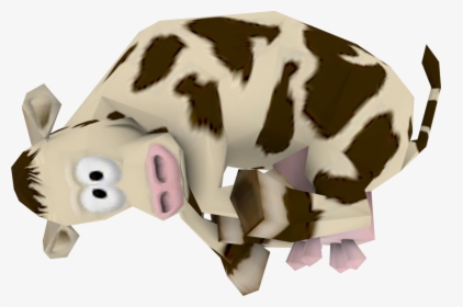 Cow And Pig Png - Crash Tag Team Racing Cow, Transparent Png, Free Download