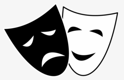 Drama Theatre Comedy Tragedy Mask - Theater Mask Clipart, HD Png Download, Free Download