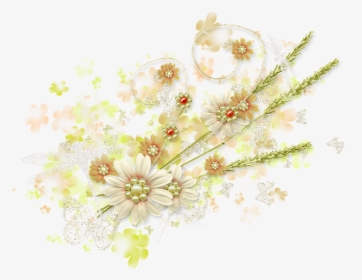 Spring, Summer, Flowers, Greens, Butterfly, Nature - Clipart Transparent Flower Translucent Background, HD Png Download, Free Download