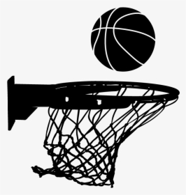#vector #basketballnet #basketball #freetoedit - Silhouette Basketball Hoop Clipart, HD Png Download, Free Download