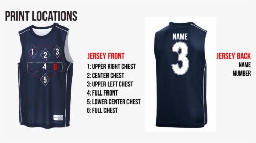 Sports Jersey Number Placement, HD Png Download, Free Download