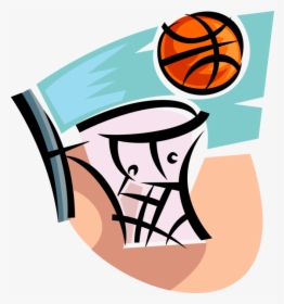 Vector Illustration Of Sport Of Basketball Hoop Net, HD Png Download, Free Download