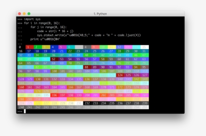 Code Color In Python, HD Png Download, Free Download