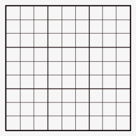 Empty Sudoku Grid - Grid Transparent, HD Png Download, Free Download