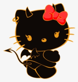 Hellokitty Hello Kitty Gothic Goth Emo Blackandwhite - Hello Kitty Dark Png, Transparent Png, Free Download