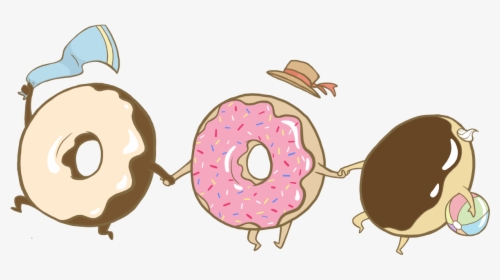 Summer Time Feel Art - Transparent Donut Drawing, HD Png Download, Free Download