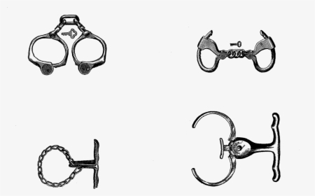 Vintage Handcuffs Png, Transparent Png, Free Download
