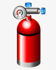 Gas Clipart Oxygen Tank - Cartoon Oxygen Tanks Png, Transparent Png, Free Download