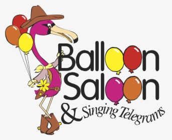 Balloon Saloon & Singing Telegrams Logo Png Transparent - Balloon, Png Download, Free Download