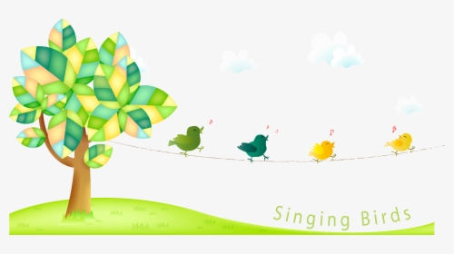 Bird Singing Cartoon Clip Art Birds In - Summer Camp Activities In Bangalore, HD Png Download, Free Download