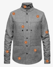Ashley Watson Works Hockliffe Overshirt 2 - Ashley Watson Hockliffe Overshirt, HD Png Download, Free Download