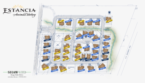 Estancia Sitemap And Available Homes - Plan, HD Png Download, Free Download