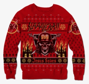 Slayer 666 Holiday Sweater - Ghost Bc Christmas Sweater, HD Png Download, Free Download