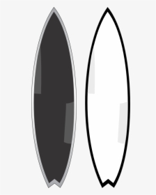 Surfboard Drawing Surfing Clip Art - Line Drawing Of Surfboard, HD Png Download, Free Download