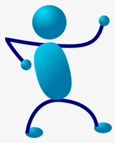 Stickman Stick Figure Blue Free Picture - Stick People Images Clip Art, HD Png Download, Free Download