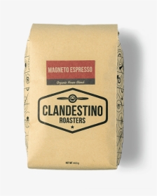 Magneto Espresso Clandestino Roasters - Bag, HD Png Download, Free Download