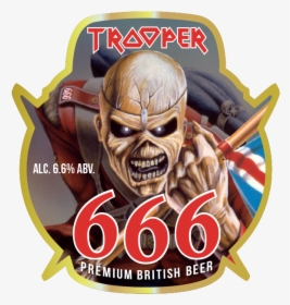 Iron Maiden Release 666 Beer To Celebrate Selling - Iron Maiden Beer Trooper 666, HD Png Download, Free Download