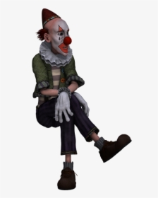 Clown, Figure, Fantasy, Digital Art, Isolated - Clown Sitting Down Png, Transparent Png, Free Download