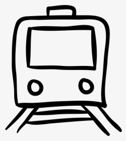 Train Hand Drawn Outline - Hand Drawn Train Icon, HD Png Download, Free Download