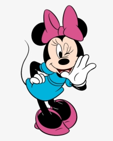 Transparent Minnie Pink Png - Cartoon Minnie Mouse Blue Dress, Png Download, Free Download