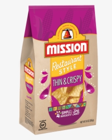 Mission Tortilla Chips Thin And Crispy, HD Png Download, Free Download