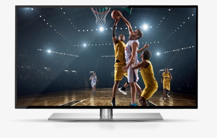 Dish Basketball Dunk Block - Basketball On Tv Png, Transparent Png, Free Download