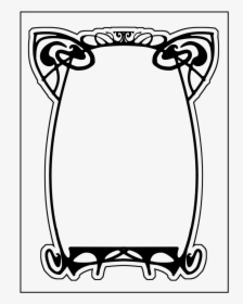 Art Nouveau Deco - Art Nouveau Frames Vector, HD Png Download, Free Download