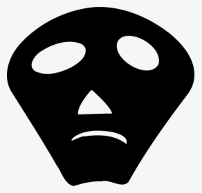 Head,symbol,face - Mask Png Black Silhouette, Transparent Png, Free Download