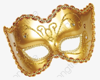 Mask Clipart Yellow Masquerade Ball - Masquerade Masks Vector Gold, HD Png Download, Free Download