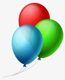Balloons Clipart Teal - 3 Balloons Png, Transparent Png, Free Download