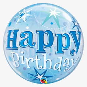 Transparent 30th Birthday Clipart - Bubble Blue Balloon Happy Birthday, HD Png Download, Free Download