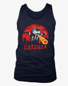 Catzilla Funny Cute Cat Kitten T-shirt - T-shirt, HD Png Download, Free Download