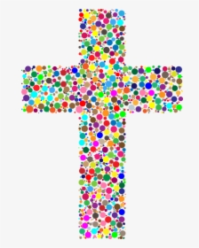 Jesus, Christ, Cross, Crucifix, Christian, Catholic - Colorful Cross Transparent Background, HD Png Download, Free Download