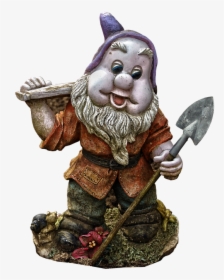 Dwarf, Imp, Garden Gnome, Historically, Figure, Ceramic - Gnome Dwarf, HD Png Download, Free Download