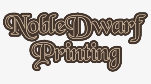 Noble Dwarf Printing Co"   Width="227 - Calligraphy, HD Png Download, Free Download