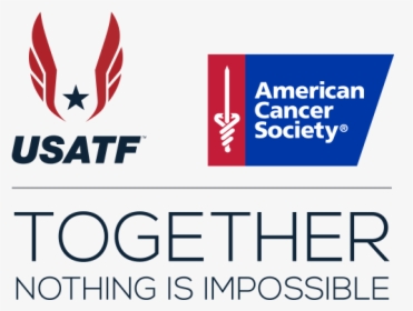 Usatf Logo Sports Alliance Tab - American Cancer Society Partnerships, HD Png Download, Free Download