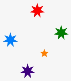 Colorful Stars Clipart Png - Blue Southern Cross Stars, Transparent Png, Free Download