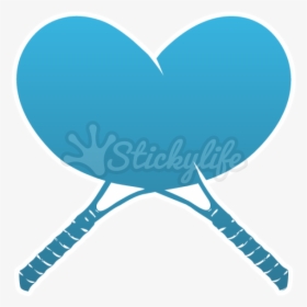 Tennis Racket Temporary Tattoo - Heart, HD Png Download, Free Download