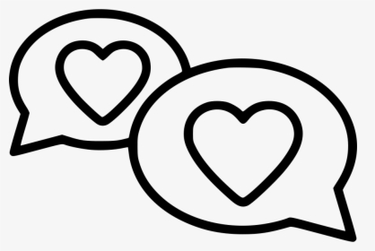 Heart Chat - Chat Icon Heart Transparent, HD Png Download, Free Download